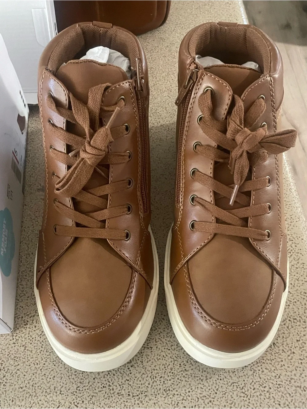 Sonoma Tan Kids Lace-Up & Side-Zip Boots